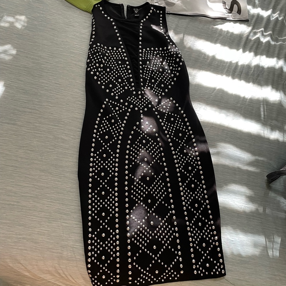 Black dress with studs from Windsor